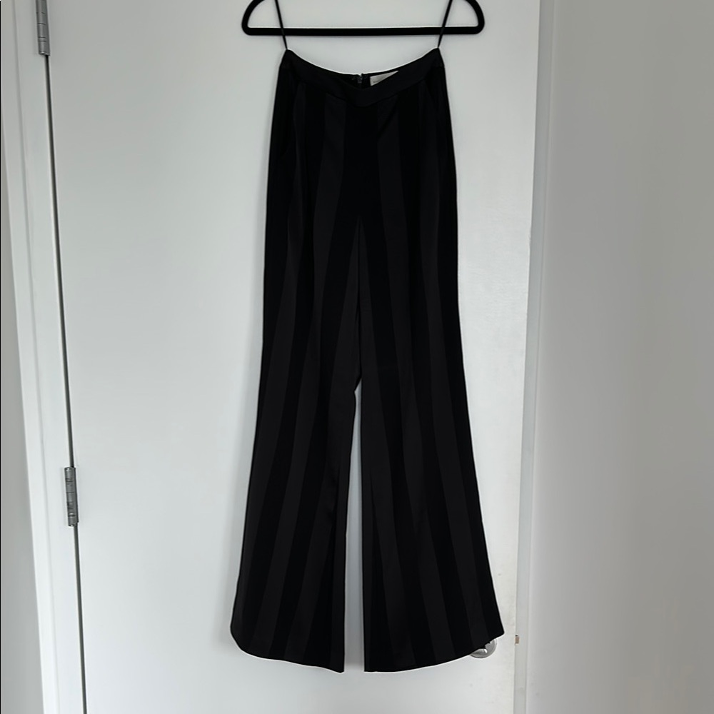 Rebecca Vallance Black Striped Pants